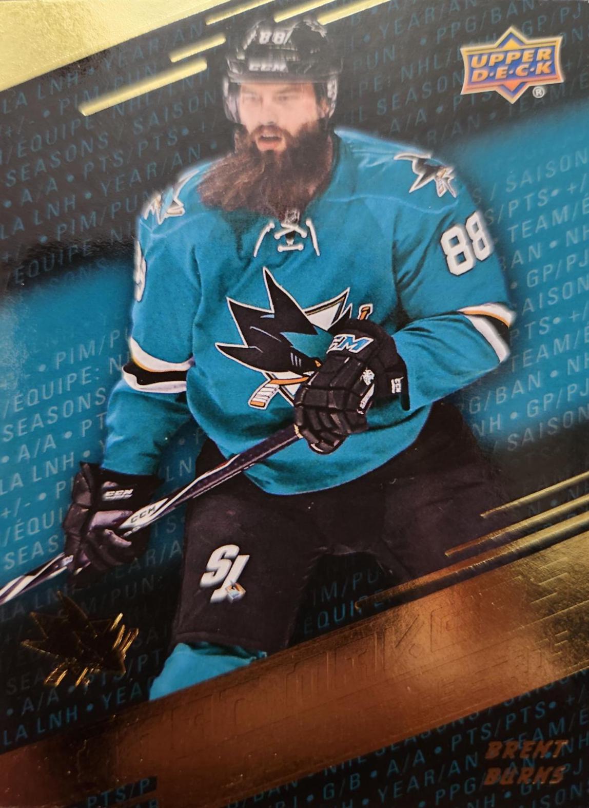 Brent Burns #SM-14 Hockey Cards 2017 Upper Deck Tim Hortons Stat Makers