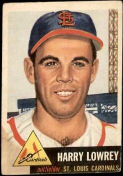 Harry Lowrey #16 Baseball Cards 1953 Topps