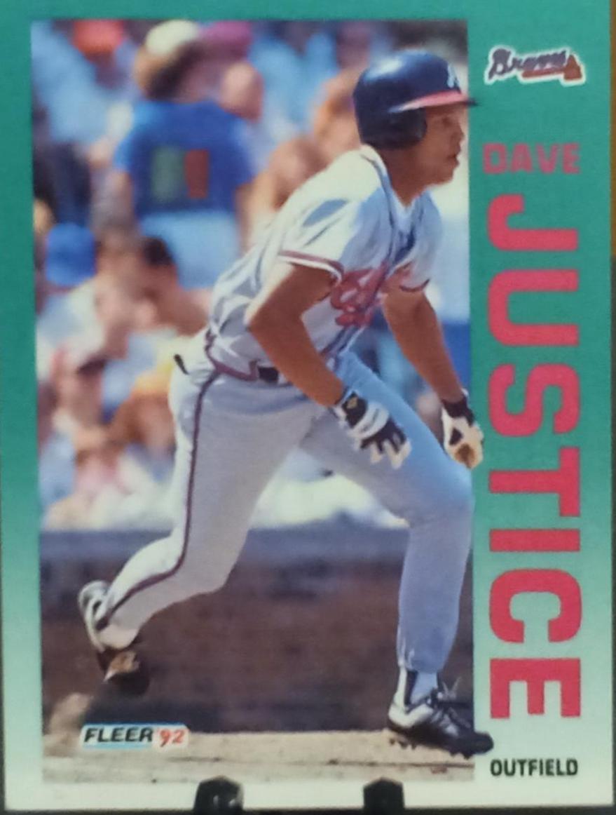 David Justice #360 Baseball Cards 1992 Fleer