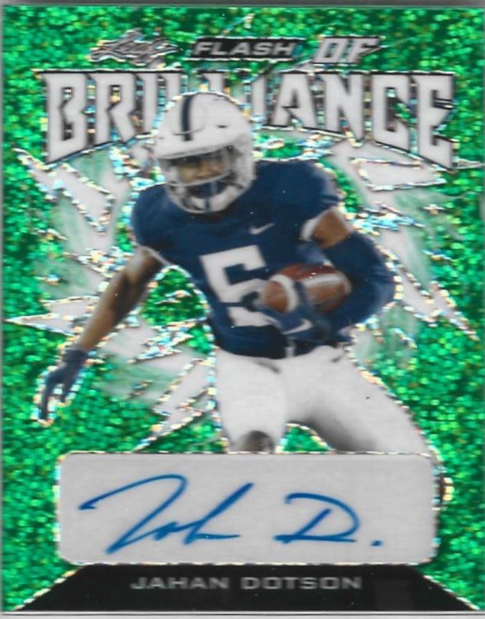 Jahan Dotson [Metalized Sparkles Green] #FB-JD1