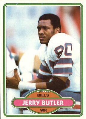 Jerry Butler #36 Football Cards 1980 Topps