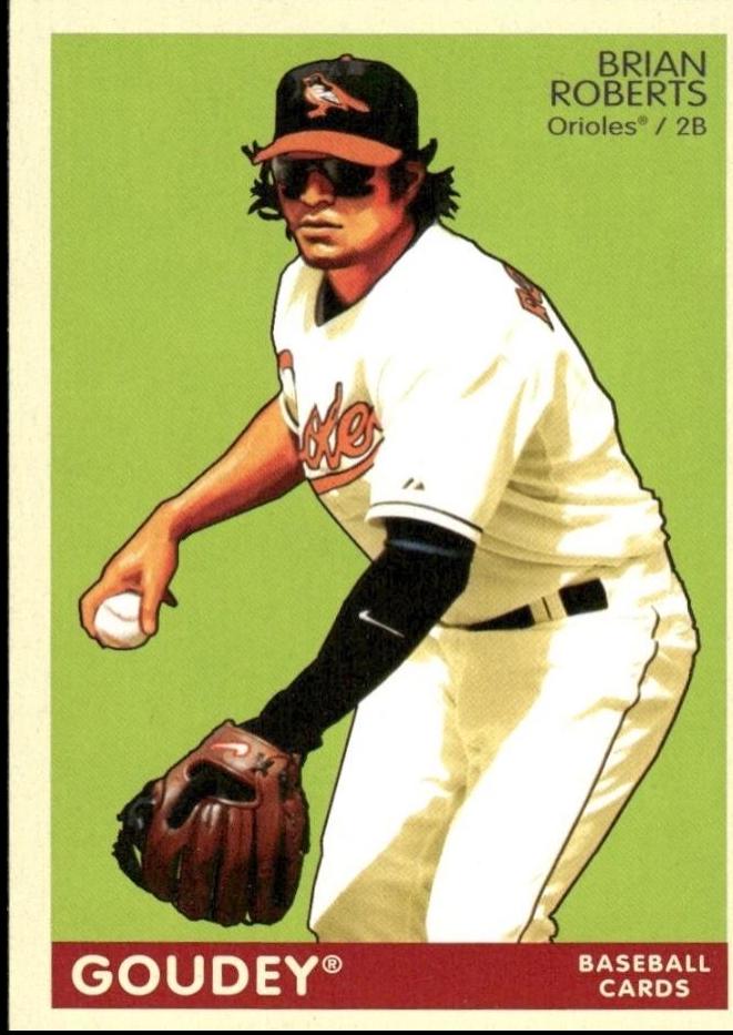Brian Roberts #17 Baseball Cards 2009 Upper Deck Goudey