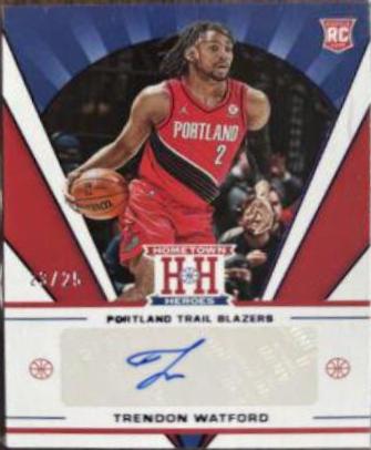 Trendon Watford #HHR-TWA Basketball Cards 2021 Panini Chronicles Hometown Heroes Rookie Autographs