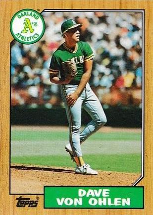 Dave Von Ohlen #287 Baseball Cards 1987 Topps
