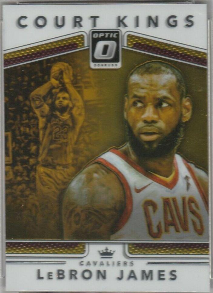 LeBron James #5 Basketball Cards 2017 Panini Donruss Optic Court Kings