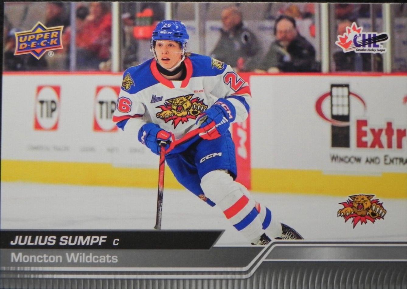 Julius Sumpf #9 Hockey Cards 2023 Upper Deck CHL