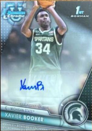 Xavier Booker #BCPA-XB 2023-24 Bowman University Chrome Basketball Bowman Chrome Prospects Autographs