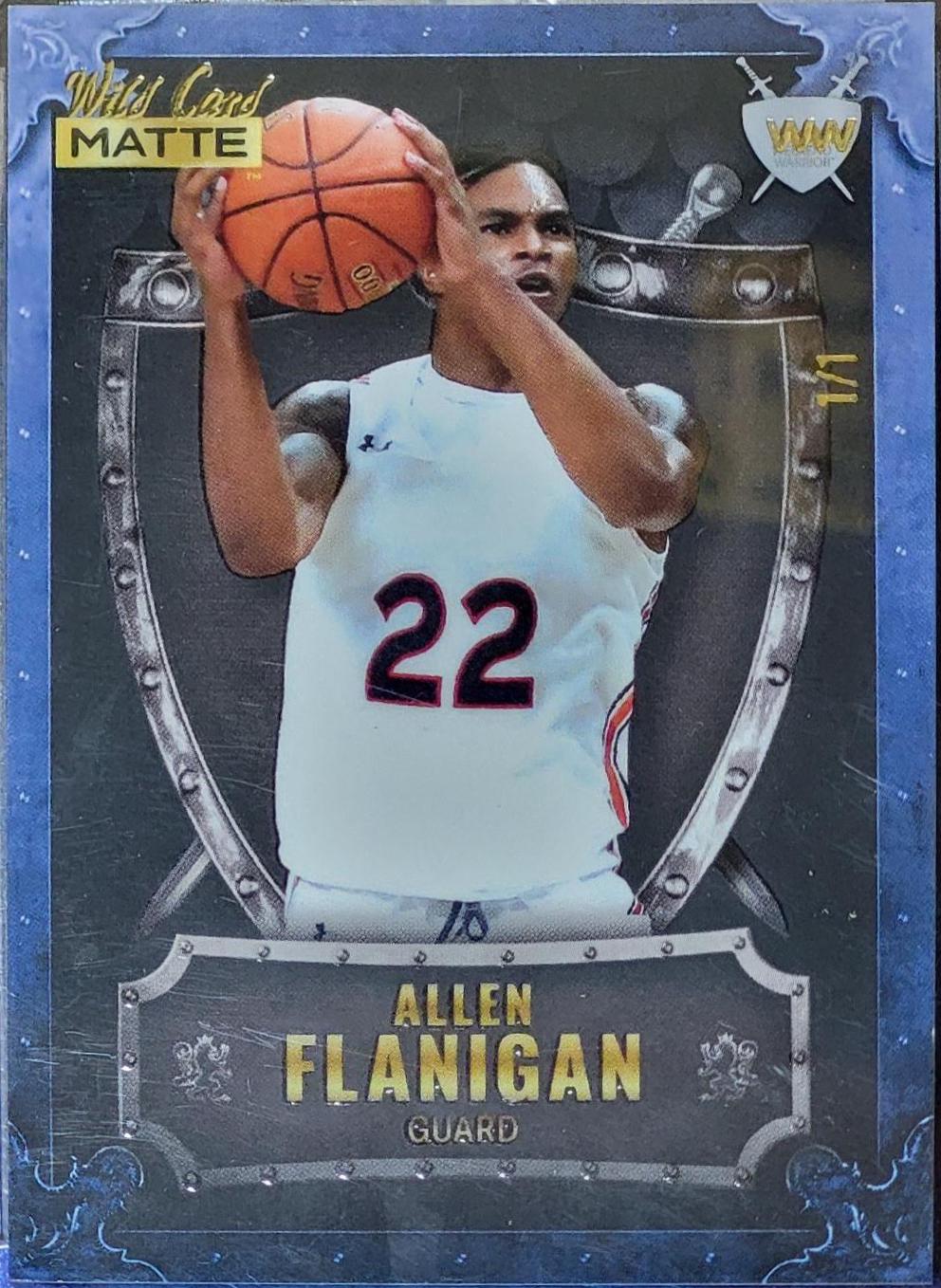 Allen Flanigan #1/1 #WW-2 2022 Wild Card Matte Basketball