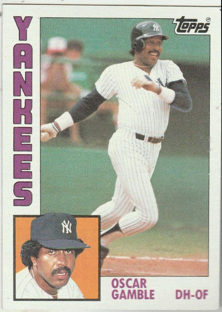 Oscar Gamble #512 Baseball Cards 1984 Topps