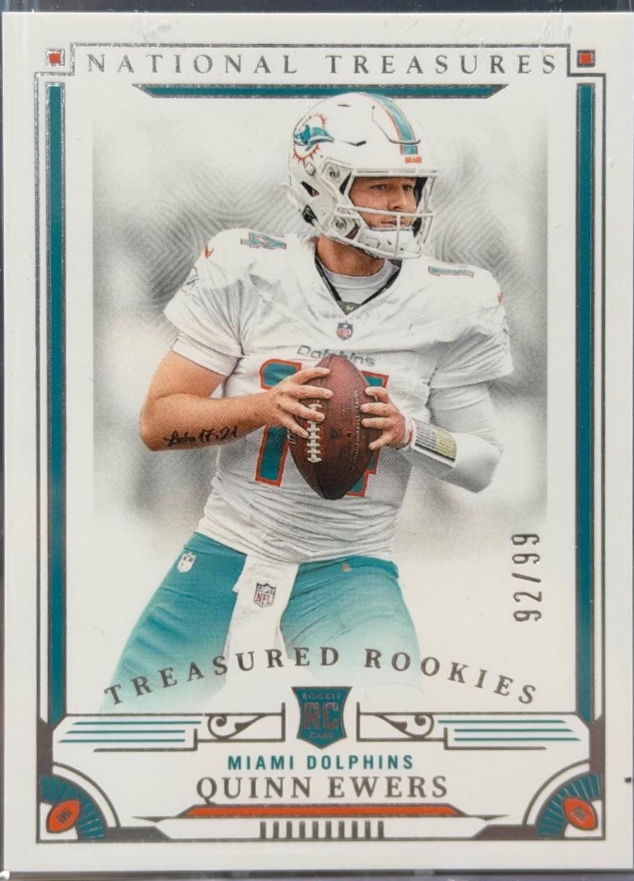 Quinn Ewers #24 2025 Panini National Treasures Football Treasured Rookies