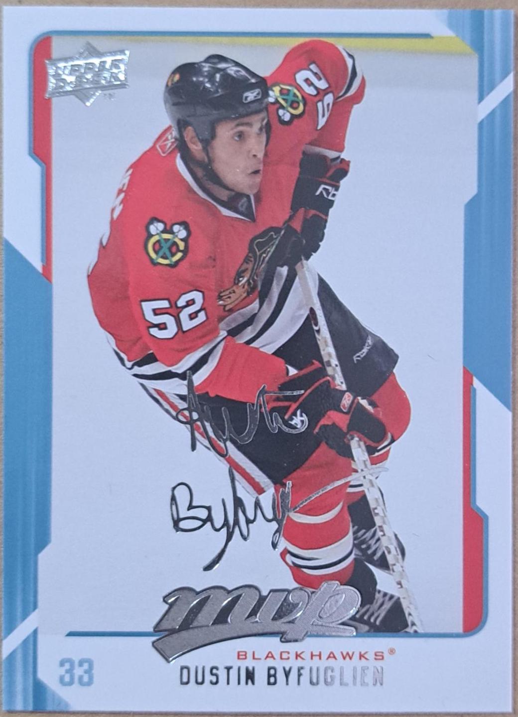 Dustin Byfuglien #63 2008 Upper Deck MVP Hockey