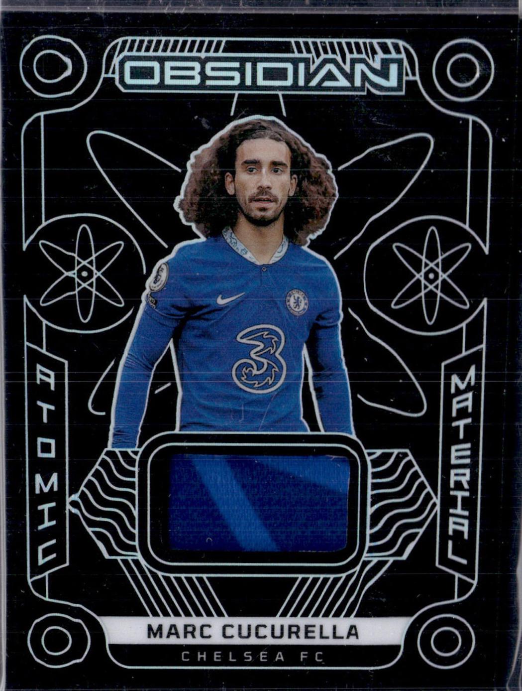 Marc Cucurella #AM-MCU Soccer Cards 2022 Panini Obsidian Atomic Material