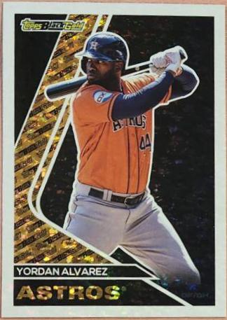 Yordan Alvarez #BG-12 Baseball Cards 2023 Topps Update Black Gold