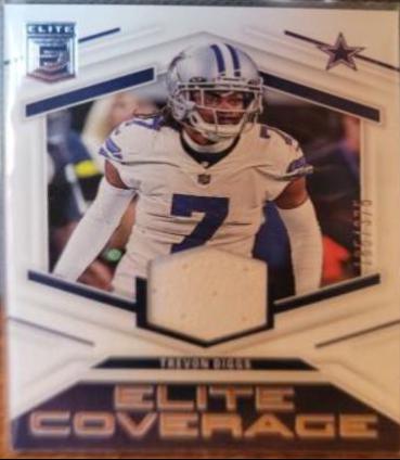 Trevon Diggs #9 Football Cards 2023 Panini Donruss Elite Coverage