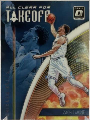 Zach LaVine #5 Basketball Cards 2018 Panini Donruss Optic All Clear for Takeoff