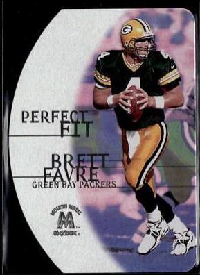 Brett Favre #2PF Football Cards 1999 Skybox Molten Metal Perfect Fit