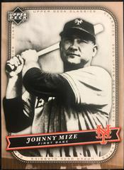 Johnny Mize #57 Baseball Cards 2005 Upper Deck Classics Prices