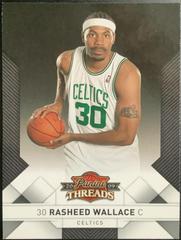 Rasheed Wallace #99 Basketball Cards 2009 Panini Threads Prices