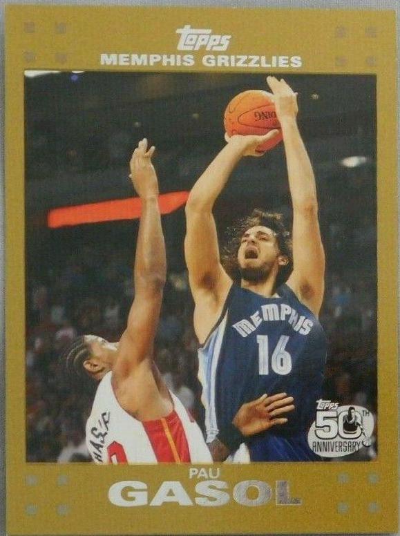 Pau Gasol #16 Basketball Cards 2007 Topps