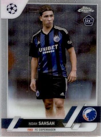 Noah Sahsah #141 Soccer Cards 2022 Topps Chrome UEFA Club Competitions