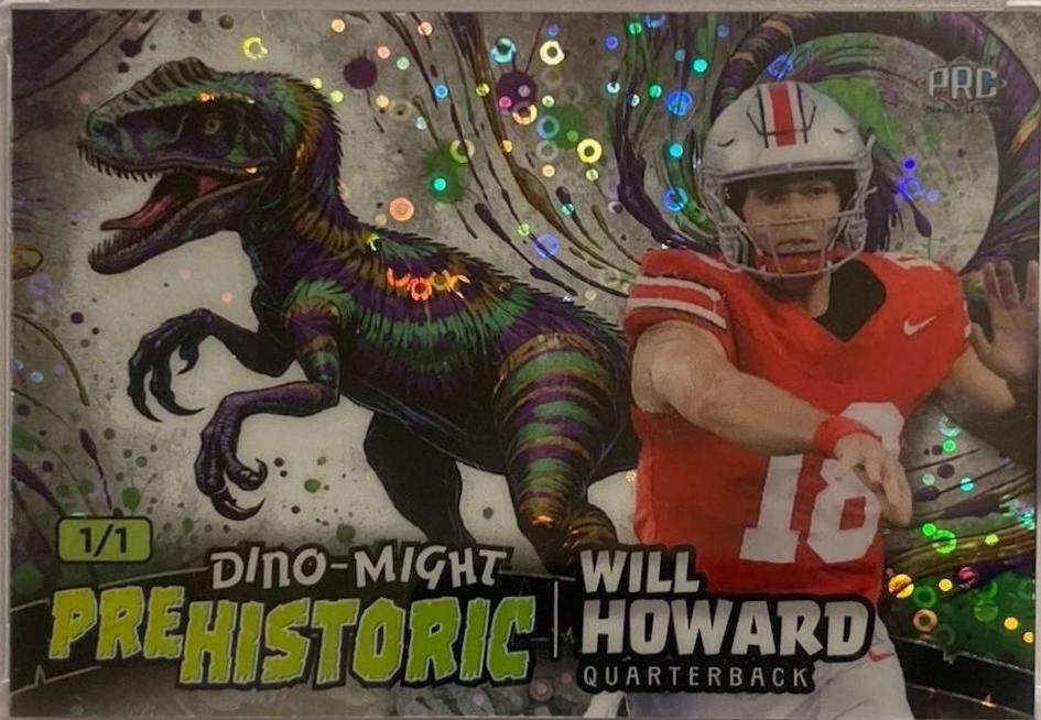 Will Howard #PHRAP2-WH 2024 Wild Card Alumination Dino Might Pre Historic Football
