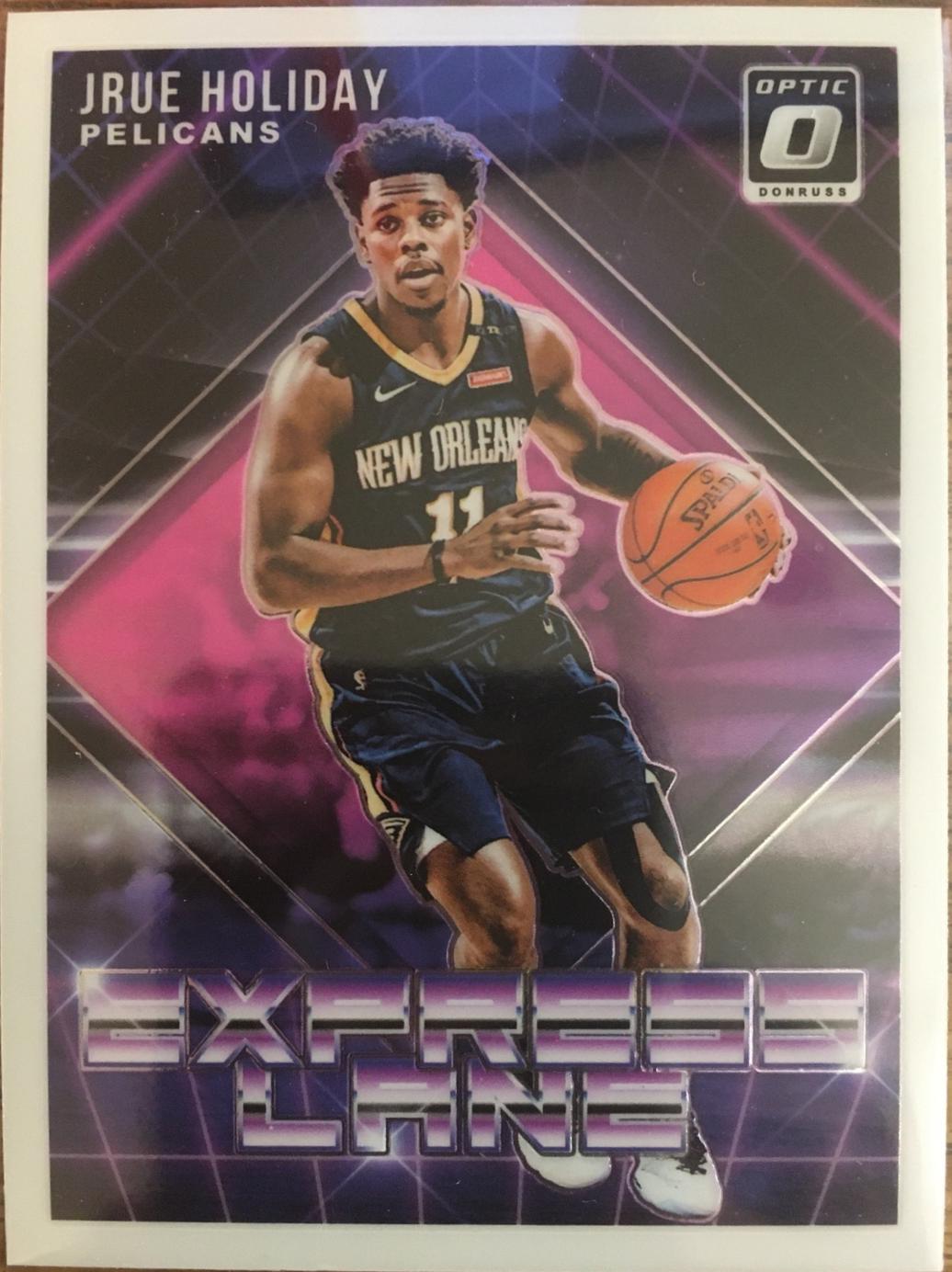 Jrue Holiday #1 Basketball Cards 2018 Panini Donruss Optic Express Lane