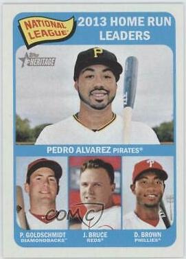 Domonic Brown, Jay Bruce, Paul Goldschmidt, Pedro Alvarez #4 Baseball Cards 2014 Topps Heritage