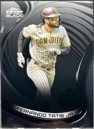 Fernando Tatis Jr. #82 Baseball Cards 2022 Topps Chrome Black