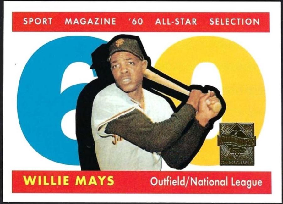Willie Mays #13 1996 Topps Commemorative Baseball