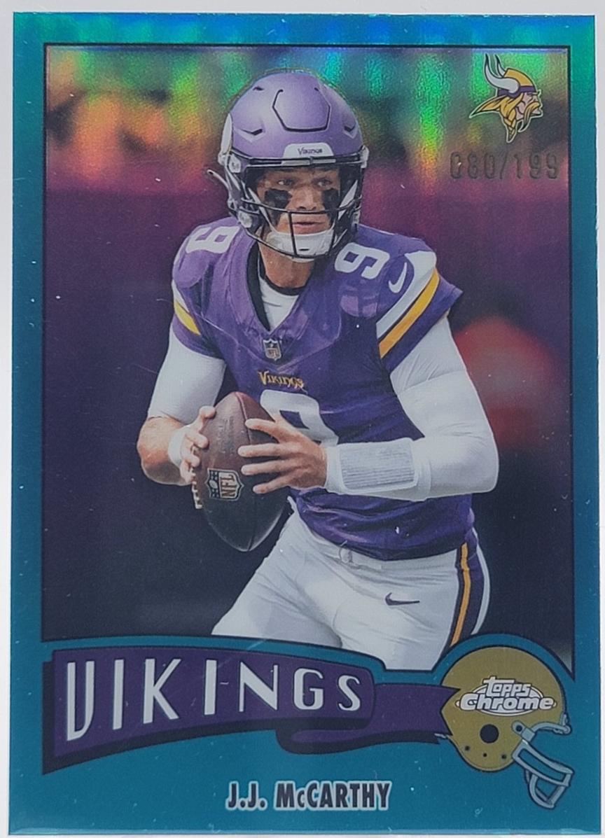 J.J. McCarthy [Aqua Refractor] #1975-22