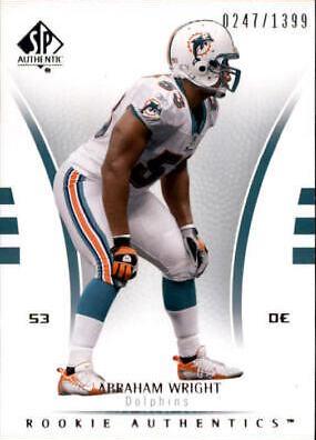 Abraham Wright #151 2007 Sp Authentic Football