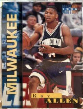 Ray Allen #4A Basketball Cards 1996 Score Board Draft Day