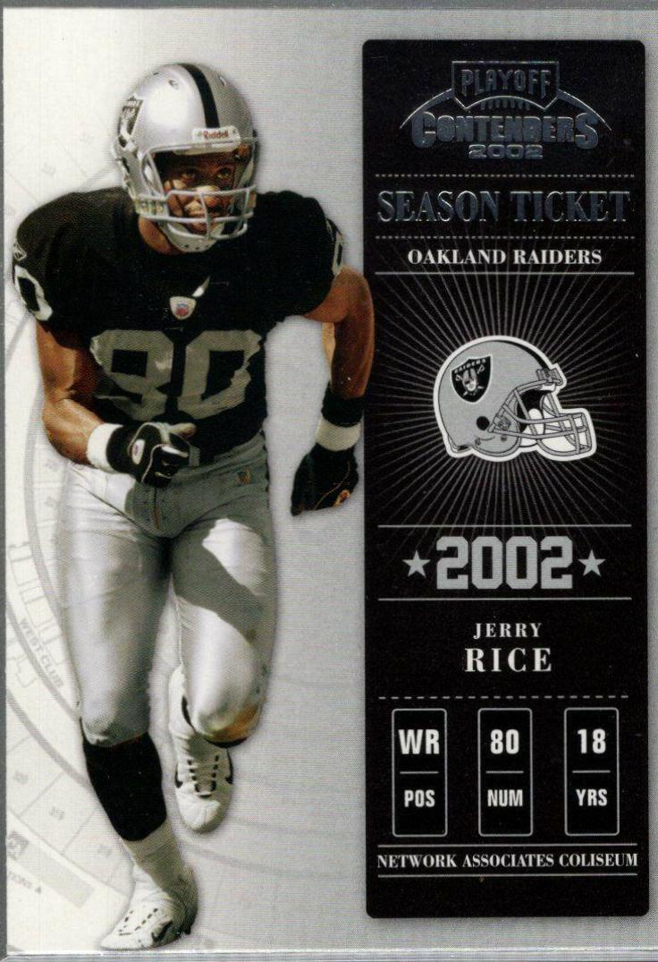 Jerry Rice #48 2002 Playoff Contenders Football