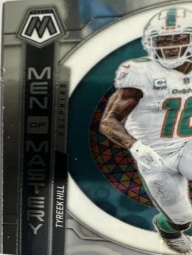 Tyreek Hill #MM-9 Football Cards 2023 Panini Mosaic Men of Mastery