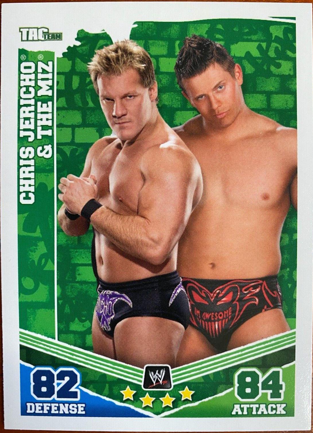 Chris Jericho, The Miz Wrestling Cards 2010 Topps Slam Attax WWE Mayhem