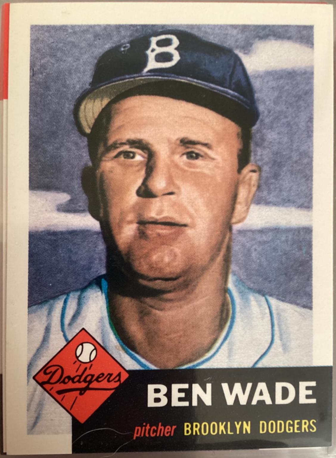 Ben Wade #4 Baseball Cards 1991 Topps Archives 1953