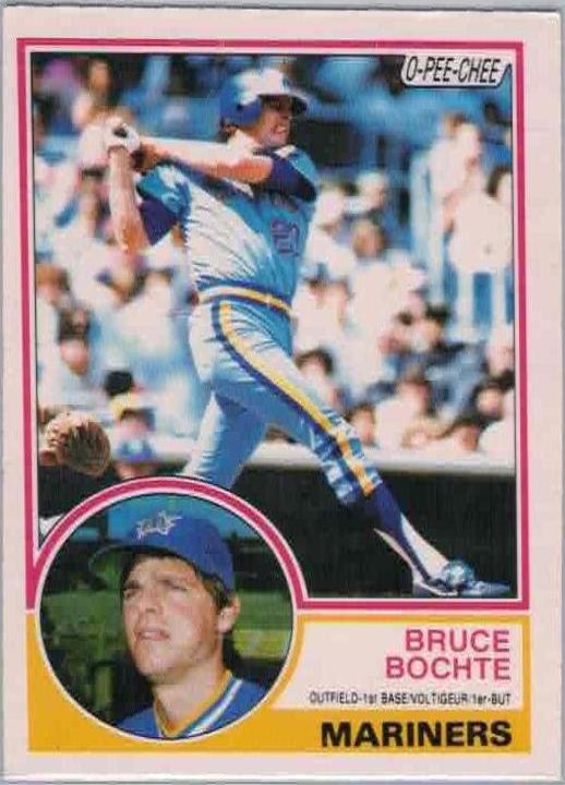 Bruce Bochte #28 Baseball Cards 1983 O Pee Chee