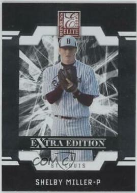 Shelby Miller #13 Baseball Cards 2009 Donruss Elite Extra Edition