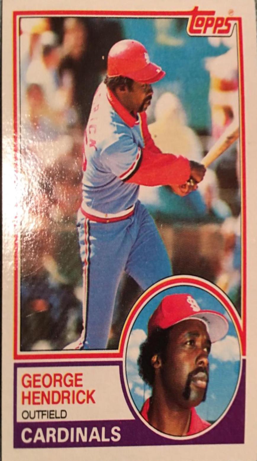George Hendrick #650 Baseball Cards 1983 Topps