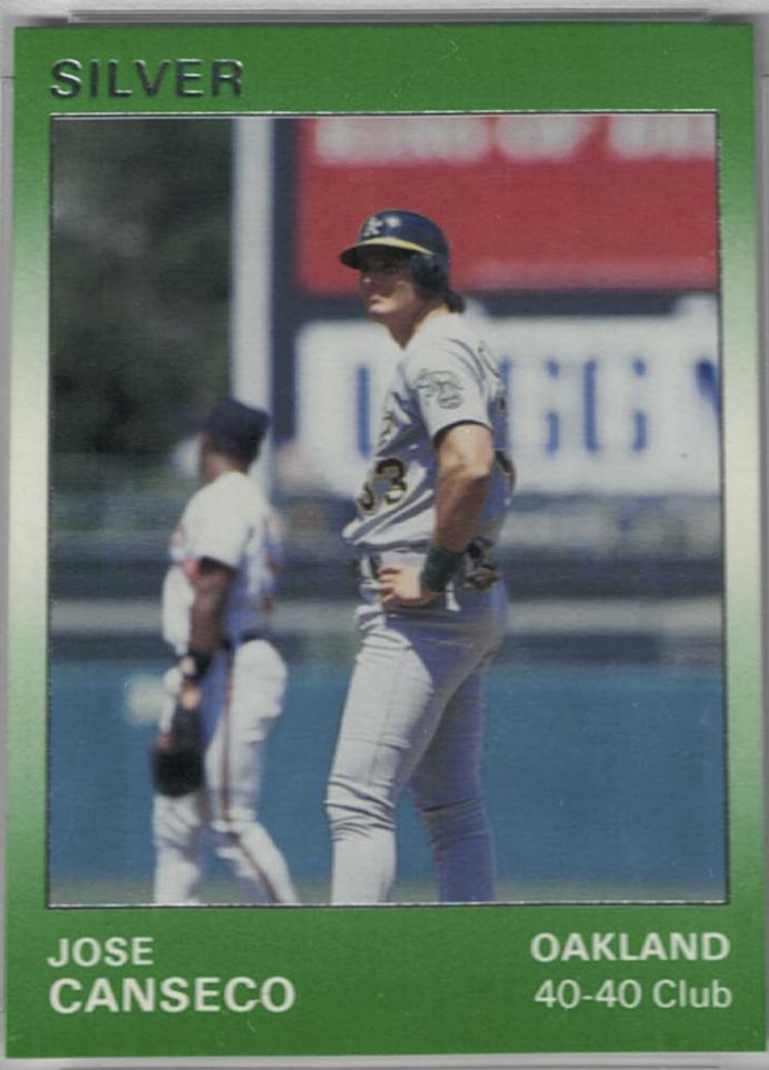 Jose Canseco #115 Baseball Cards 1991 Star Silver Edition