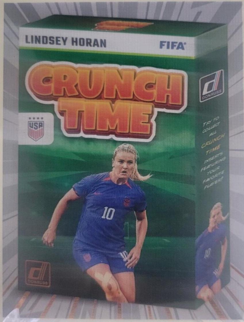 Lindsey Horan #7 Soccer Cards 2023 Panini Donruss Crunch Time