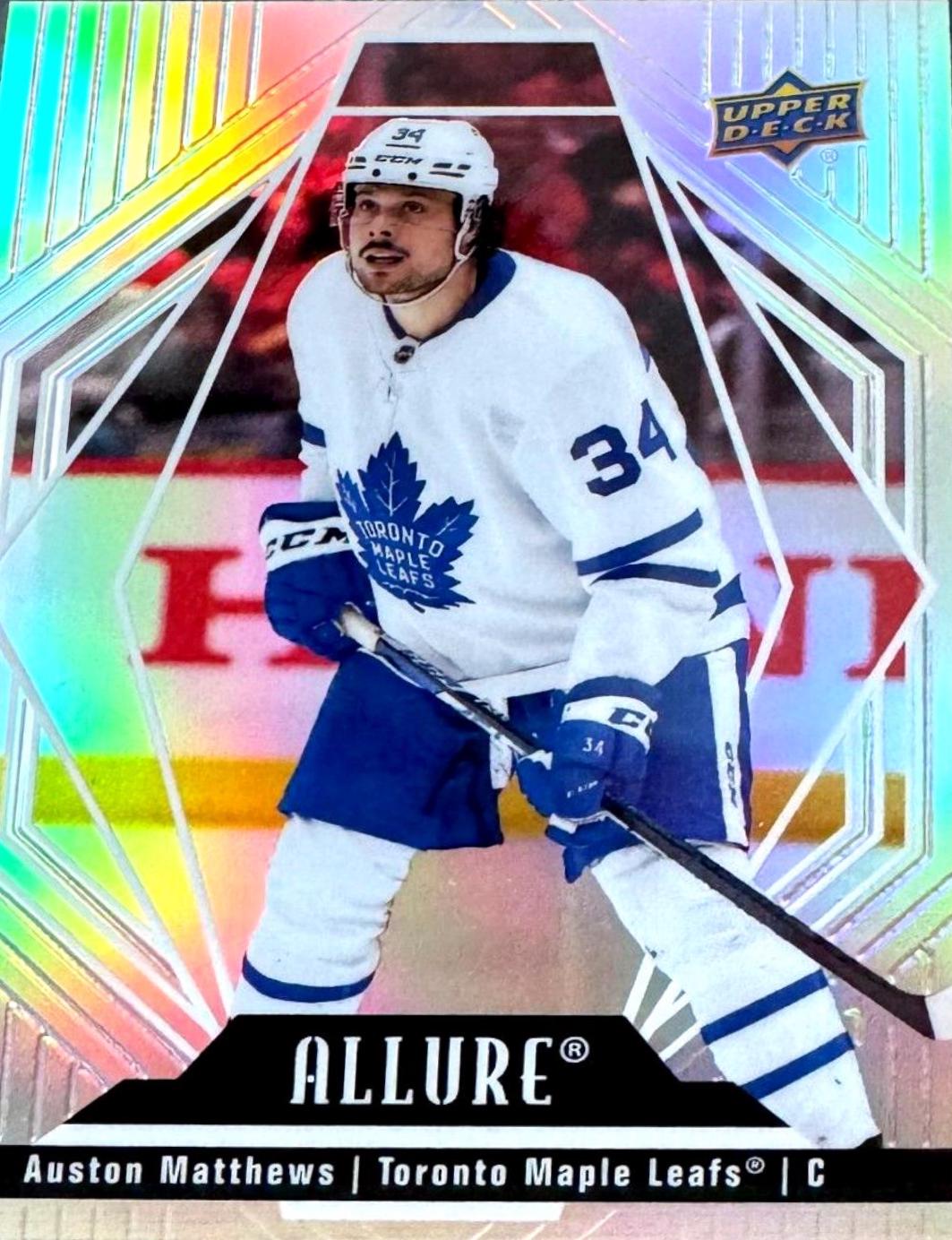 Auston Matthews #66 Hockey Cards 2022 Upper Deck Allure