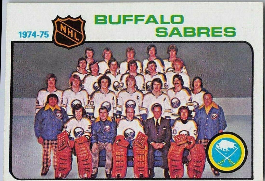 Sabres Team #83 1975 Topps Hockey