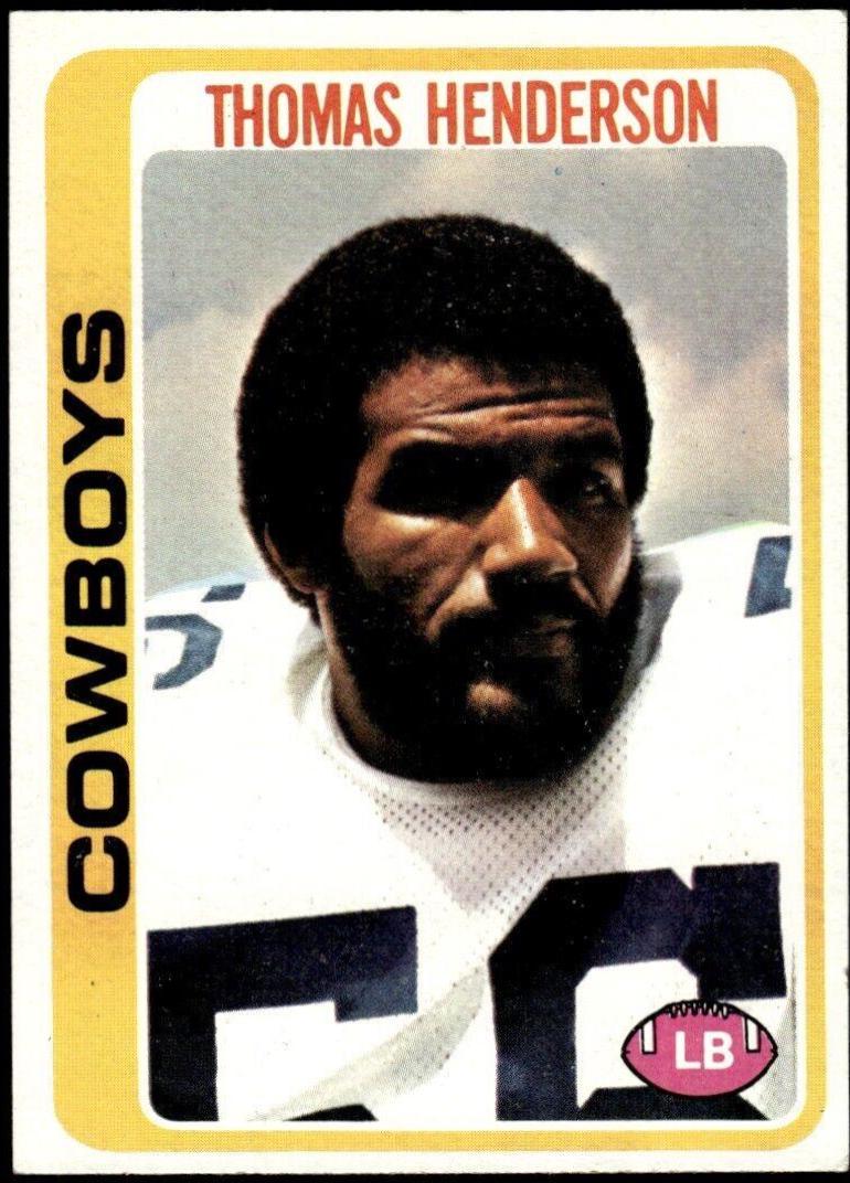 Thomas Henderson #213 Football Cards 1978 Topps