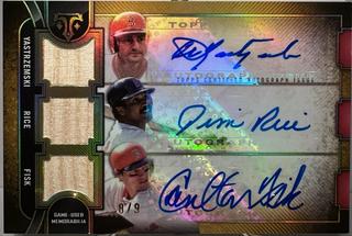 Carlton Fisk / Carl Yastrzemski / Jim Rice
