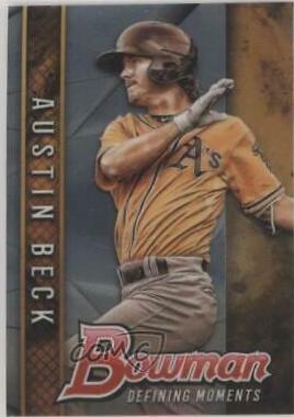 Austin Beck #BDM-AB Baseball Cards 2017 Bowman Draft Defining Moments