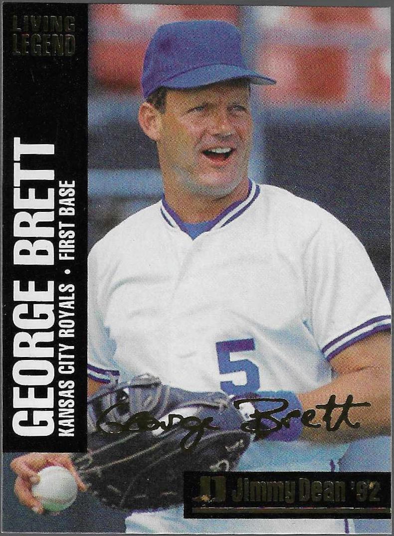 George Brett #1 Baseball Cards 1992 Jimmy Dean Living Legends
