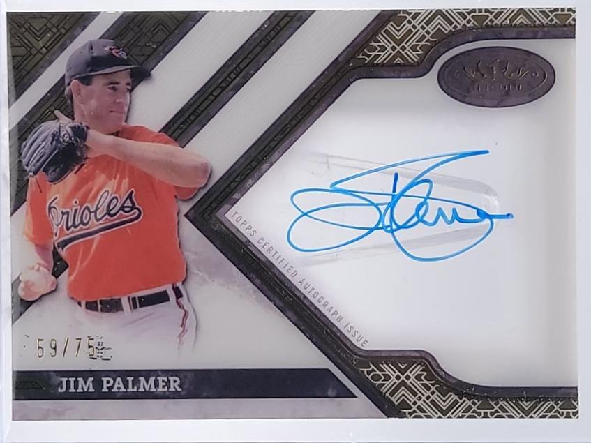 Jim Palmer #CPA-JP 2025 Topps Tier One Clearly Perfect Autograph Baseball