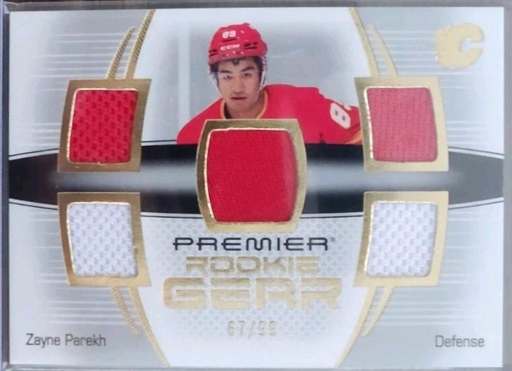 Zayne Parekh #PGR-ZP 2025 Upper Deck Premier Gear Rookie Jersey Hockey