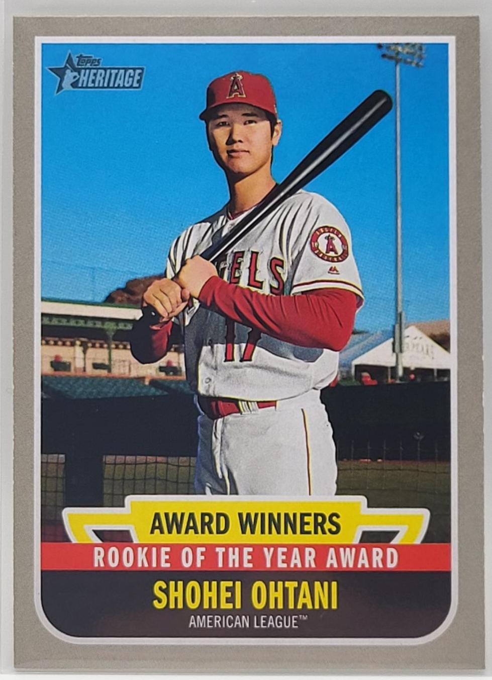 Shohei Ohtani #AW-5 Baseball Cards 2019 Topps Heritage Award Winners